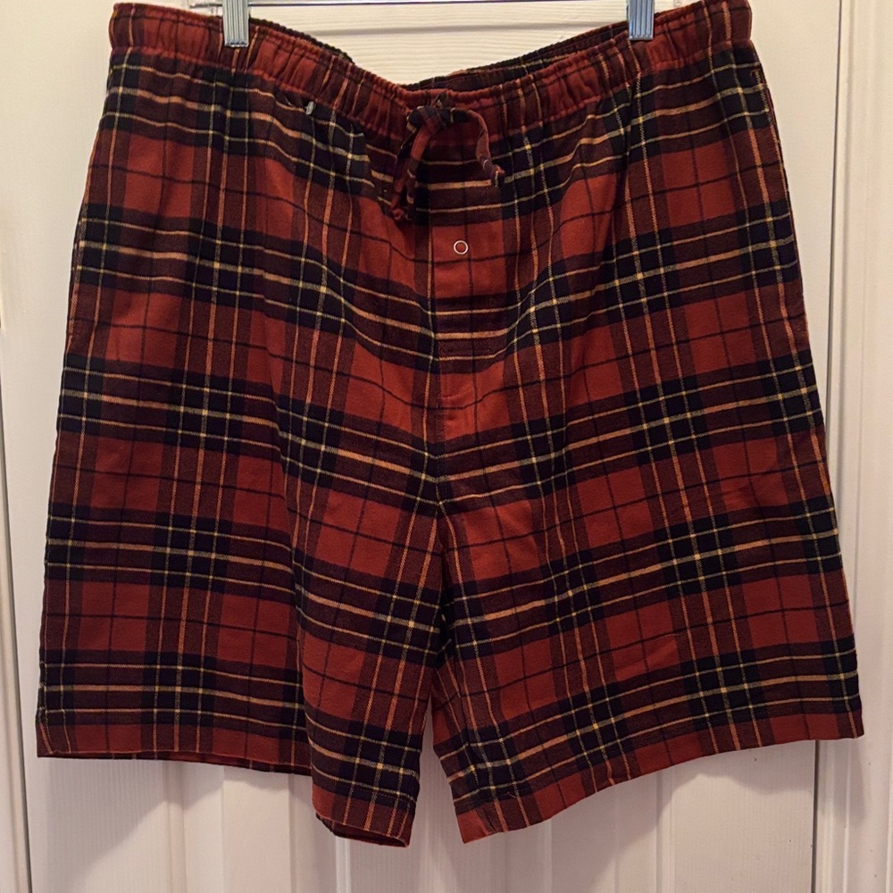 NWOT Garnet Hill Flannel Pajama Shorts